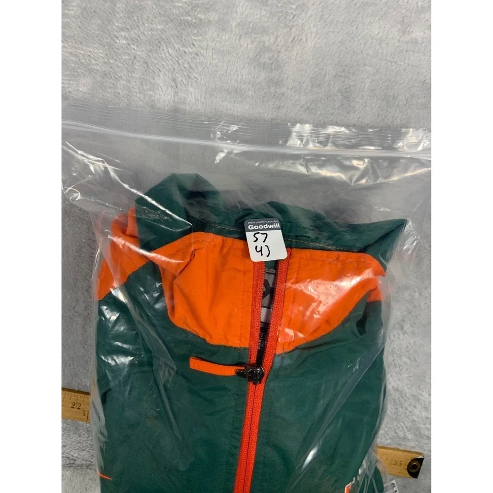 Vintage Nike University of Miami Hurricanes Mens XL Green Jacket Team Zip